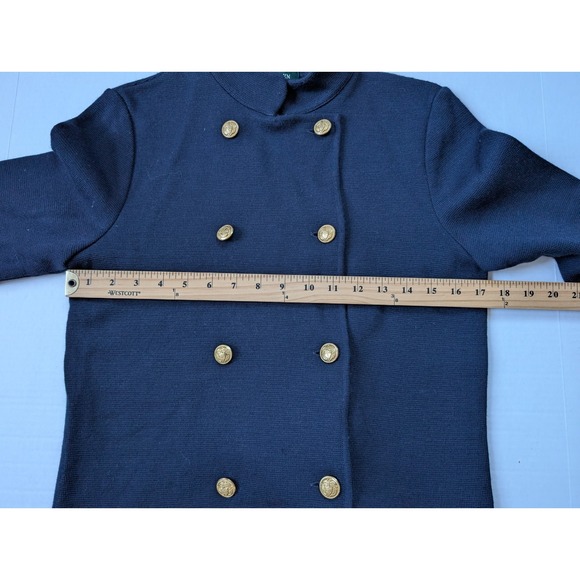 Lauren Ralph Lauren Womens Size Small Merino Wool Double Breasted Jacket - Picture 4 of 8